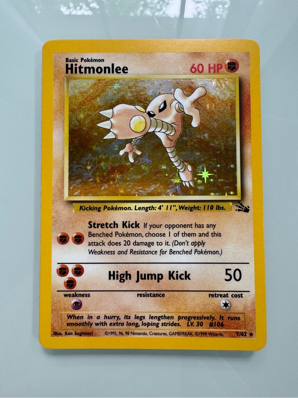 Hitmonlee Pokémon Card Holo